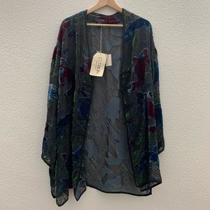 {vintage} black kimono